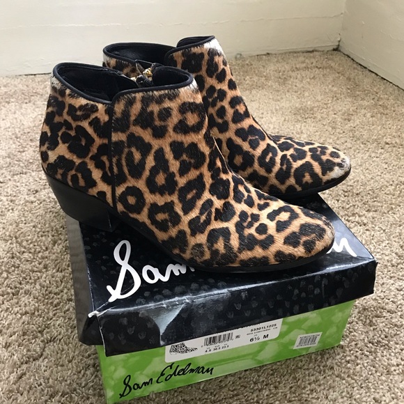 Sam Edelman Shoes - Sam Edelman | Leopard Calf-Skin Booties